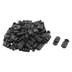 47PCS Travel Plastic Cord Locks Spring Loaded Stopper Toggle Buckle Rope Clamp - Picture 1 of 3