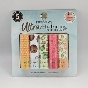 5 Piece ULTRA HYDRATING LIP BALMS Lip Balm Set Softening Lip Butter - Picture 1 of 2