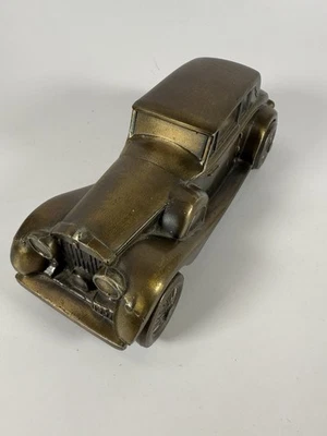 Banco de monedas de metal fundido Banthrico Rolls Royce vintage - 7"" - acabado bronce Foto 1 de 4