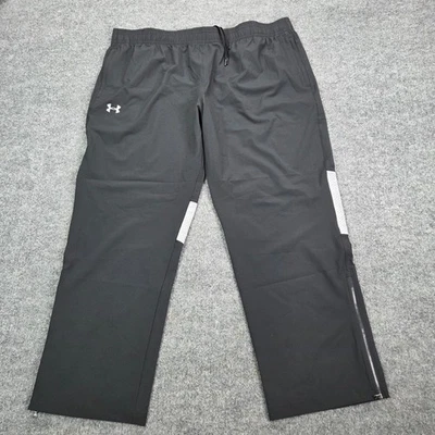 Under Armour Pants Men's 3XL Squad Woven Warm-up Black Ankle Zip 1293912 - Image 1 of 4