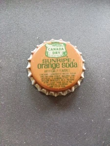 Vintage Canada Dry Sun Ripe Orange Soda Unused Bottle Cap The Akron Coca-Cola Bo - Picture 1 of 6