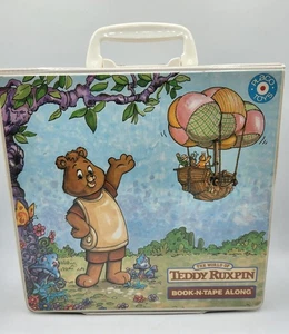 Il mondo di Teddy Ruxpin cofanetto vintage 1985 tutti i libri, nastri e custodia PlacoToy - Foto 1 di 13