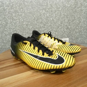 Nike Mercurial Vortex III FG Mens 11.5 Black Neon Yellow Soccer Shoe 831969-801 - Picture 1 of 16