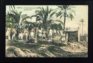cartolina militare TRIPOLI sur les ruines du ouadi - Picture 1 of 2