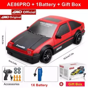 Rc Drift Car Remote Control Gtrpro Ae86pro Model 4x4 Racing Rtr Radio Truck - Picture 1 of 21