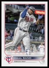 2022 Topps Series 1 #123 MIGUEL SANO Minnesota Twins