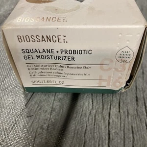 Biossance Squalan + probiotisches Gel Feuchtigkeitscreme - volle Größe neu im Karton - 50ml/1,69 flüssige Unzen - Bild 1 von 6