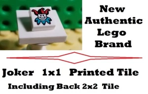 LEGO Printed Joker Sign 1x1 Tile w/ 2x2 Back Tile Knightmare Batman Clown Jester - Picture 1 of 1