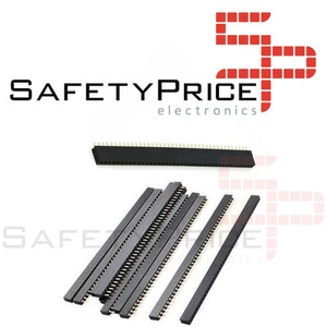 10x TIRA PINES HEMBRA simple 1x40 pines row female soldar Arduino 40 pines - Imagen 1 de 2