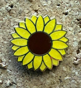 Kansas Sunflower Lapel Pin - Picture 1 of 1