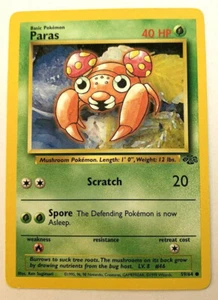 Paras - Dschungel Set - 59/64 - Common - Pokemon Karte - Unlimited - NM - Bild 1 von 2