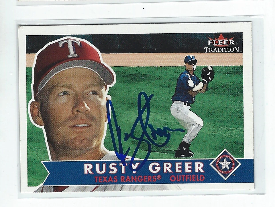 Rusty Greer Signed 2001 Fleer Tradition Card #135 - Image 1 of 1