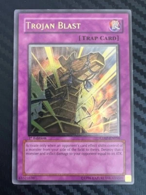 Yugioh Trojan Blast CDIP-EN056 Ultimate Rare 1st Edition LP - Image 1 of 2