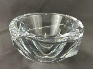 Orrefors Erika Lagerbielke Heavy Clear Crystal Art Glass 6"Wx4"T Bowl 1975-12 - Picture 1 of 12