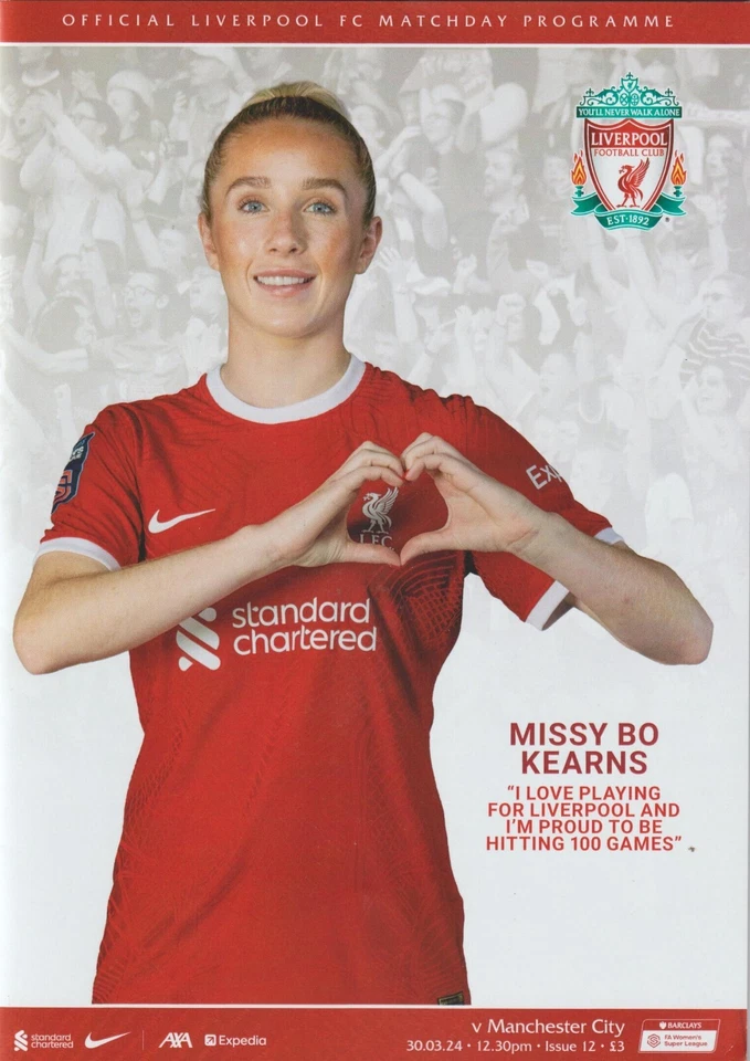 * 2023/24 - LIVERPOOL WOMEN HOME PROGRAMMES - CHOOSE FROM LIST * - Image 1 of 1