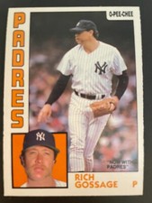 Rich Gossage HOF 1984 O-PEE-CHEE OPC MLB Baseball #121 San Diego Padres