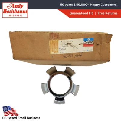 1975-1980 Plymouth Dodge B-Body Center Chrome Wheel Hub Cover Dome 3580364 NOS - Image 1 of 4