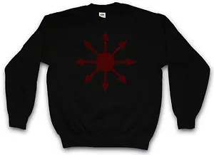 SUÉTER SUDADERA CHAOS SYMBOL I DE COLECCIÓN - Metal Gótico Cibernético Hardcore - Imagen 1 de 2