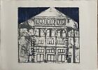 Artist Unknown Lithography Cathedral 70x50 Signed 26/45 Gallery L'Indian Fi