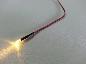 10 Stück mit Vorwiderstand fertig verkabelte LED warmweiß für Hausbeleuchtung H0 - Picture 1 of 1