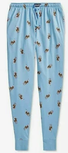 Polo RALPH LAUREN Men's Pants Jogger Sleepwear All Over Polo Riding Bear L XL - Picture 1 of 7