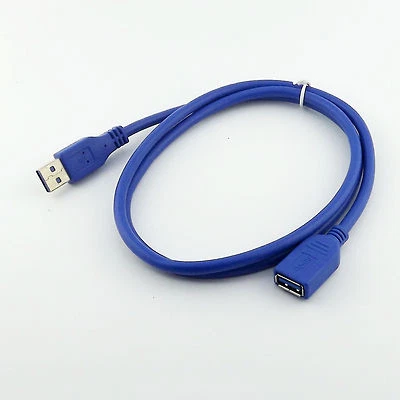 1M/3FT USB 3.0 A Male Plug To 3.0 Female Socket Super Fast Extension Cable Cord - Image 1 of 4