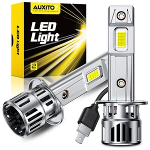 H1 LED Headlight Bulbs High Low Beam 100W 6000K White Super Bright 330000LM A++ - Foto 1 di 27