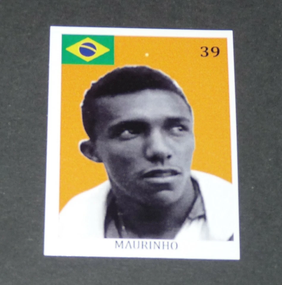 N°39 MAURINHO SÃO PAULO BRESIL BRASIL COUPE MONDE FOOTBALL 1954 STYLE PANINI - Photo 1/1