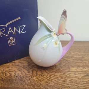 Franz Porzellan Deko Krug Kanne Papillon Schmetterling FZ00770 verpackt - Bild 1 von 6