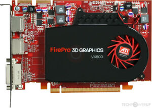 ATI FirePro V4800 1GB GDDR5 DP DVI 3D Video Graphics Card 102C0200323