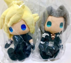 FINAL FANTASY VII Remake Sephiroth & Cloud Strife Plush Toy Set Of 2 Square Enix - Picture 1 of 3
