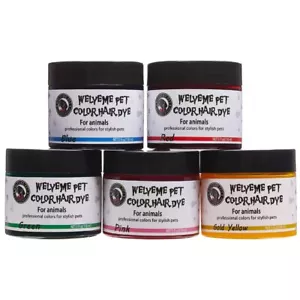 Dog Hair Dye Rainbow Permanent Pet Hair Dye Professional Dog Safe Hair Dye Br... - Picture 1 of 5