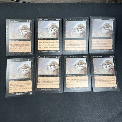 Disease Carriers MTG Urza's Destiny Magic the Gathering Black Playset 8 - Image 1 of 4