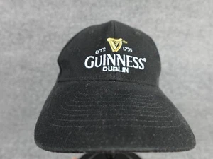 Guinness Dublin Slideback Hat Black Adjustable Embroidered 6 Panel 59CM - Picture 1 of 7