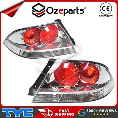 Set Pair LH+RH Tail Light Lamp For Mitsubishi Lancer 4Dr Sedan CH VRX 2003~2007 - Image 1 of 4