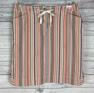 Falda Lápiz Jones New York Sport Multicolor Rayas Recta Talla 10 Cordón Foto 1 de 4