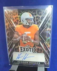 2022 Leaf Exotic Diagonal Shimmer Cheetah #BAHH1 Hendon Hooker Auto 1/1 - Bild 1 von 3
