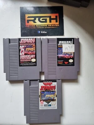 JEOPARDY, 25TH ANNIVERSARY EDITION + SUPER JEOPARDY NINTENDO NES USA GAMES CARTS - Image 1 of 4