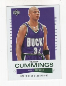 2002-03 UD GENERATIONS NBA CLASSICS TERRY CUMMINGS MILWAUKEE BUCKS #108 - Picture 1 of 9