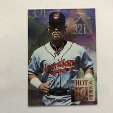CARLOS BAERGA 1994 Fleer Flair Hot Numbers insert foil card