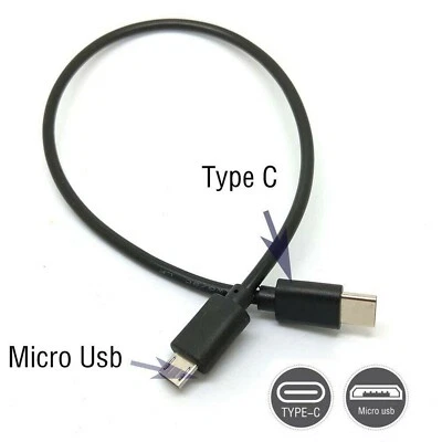CUSTOM-SIGN USB 3.1 USB-C Type C to Micro USB Male Sync OTG Charge Data Transfer Cable Cord