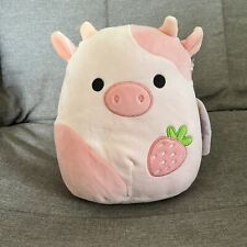 Squishmallow Strawberry Cow Pink Heart 8 Inch - NWT Kellytoy Cow Hot Topic Excl