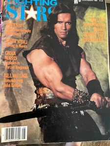 FIGHTING STARS August 1982 Conan Schwarzenegger Rocky Norris Vitali John Belushi - Picture 1 of 1