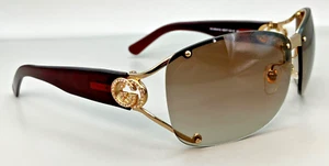 GUCCI Designer Rimless Sunglasses GG 2820/F/S J5GYT 62 12 120 Wine Crystals - Picture 1 of 18