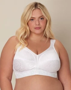 NIP Playtex 18 Hour 4693 White Ultimate Shoulder Comfort Wireless Bra 42DD - Picture 1 of 5