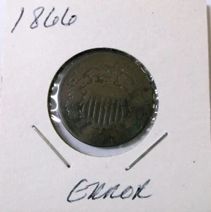 2 centavos Estados Unidos 1866 bueno - Imagen 1 de 2