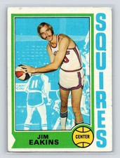 1974 Topps #258 Jim Eakins   VG