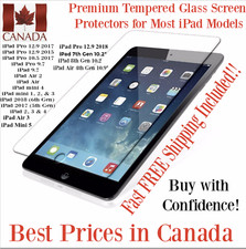 Ultra Clear Premium Tempered Glass Screen Protector for most Apple iPad Models