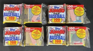 1987 Topps Baseball Jumbo Packs Lot of 4 Canseco Bonds McGwire Bo Jackson Rookie - Picture 1 of 2