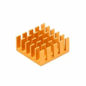 5pcs Aluminum Heat Sinks Thermal Cooling Blade 22x22x10mm Golden for Routing CPU - Picture 1 of 4